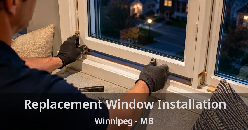 Replacement Window Installation Winnipeg - MB