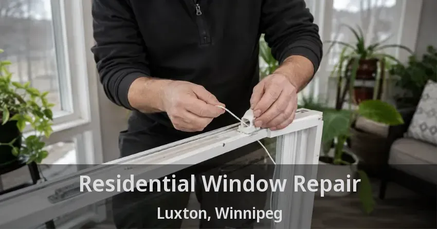 Residential Window Repair Luxton, Winnipeg - MB