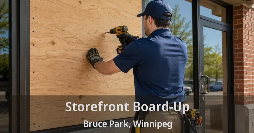 Storefront Board-Up Bruce Park, Winnipeg - MB