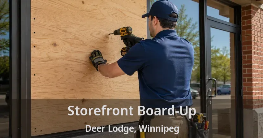 Storefront Board-Up Deer Lodge, Winnipeg - MB