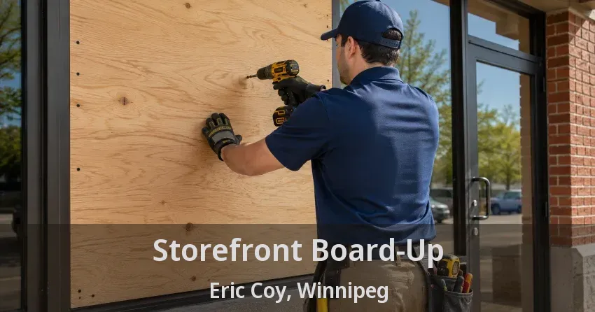 Storefront Board-Up Eric Coy, Winnipeg - MB