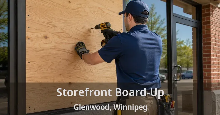 Storefront Board-Up Glenwood, Winnipeg - MB