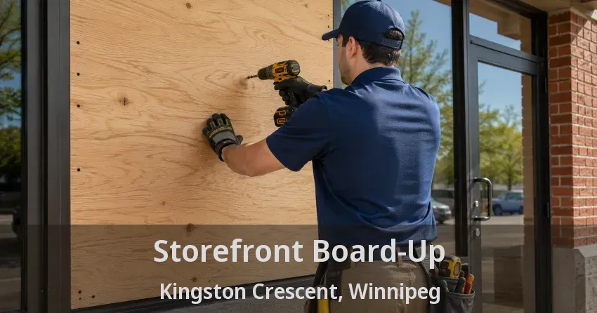 Storefront Board-Up Kingston Crescent, Winnipeg - MB
