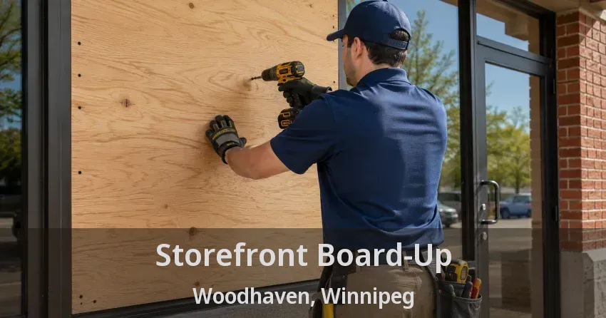Storefront Board-Up Woodhaven, Winnipeg - MB