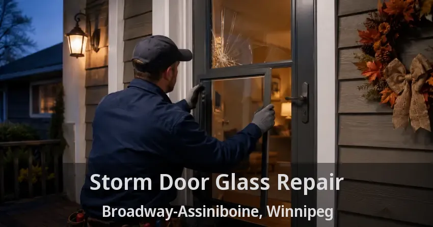 Storm Door Glass Repair Broadway-Assiniboine, Winnipeg - MB