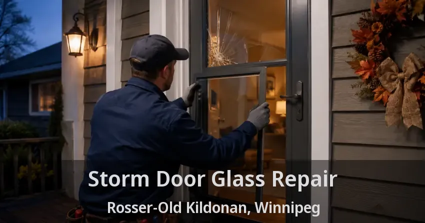 Storm Door Glass Repair Rosser-Old Kildonan, Winnipeg - MB