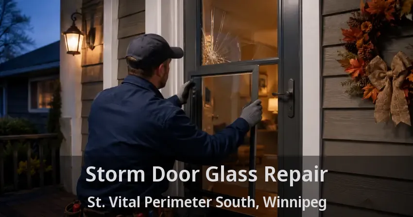 Storm Door Glass Repair St. Vital Perimeter South, Winnipeg - MB