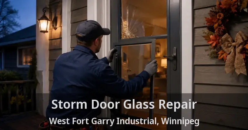 Storm Door Glass Repair West Fort Garry Industrial, Winnipeg - MB