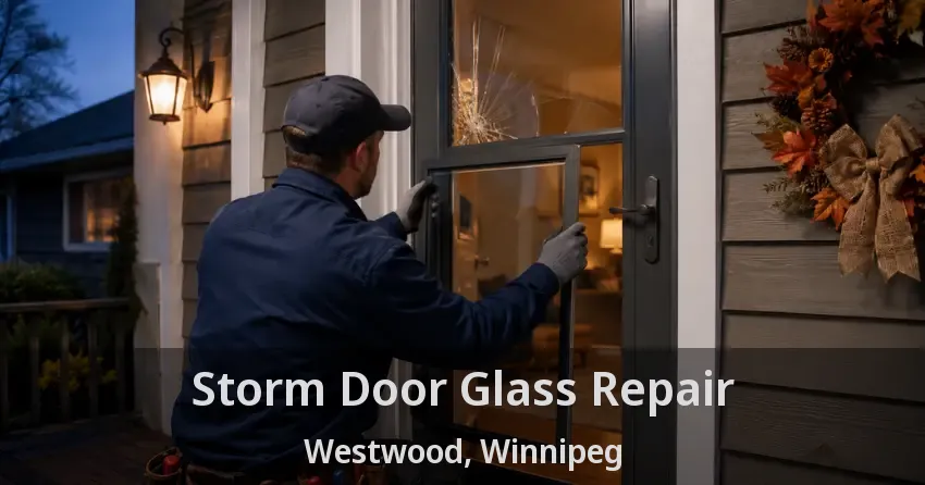 Storm Door Glass Repair Westwood, Winnipeg - MB