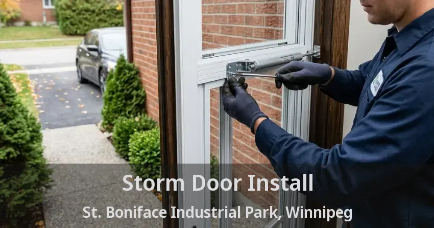 Storm Door Install St. Boniface Industrial Park, Winnipeg - MB