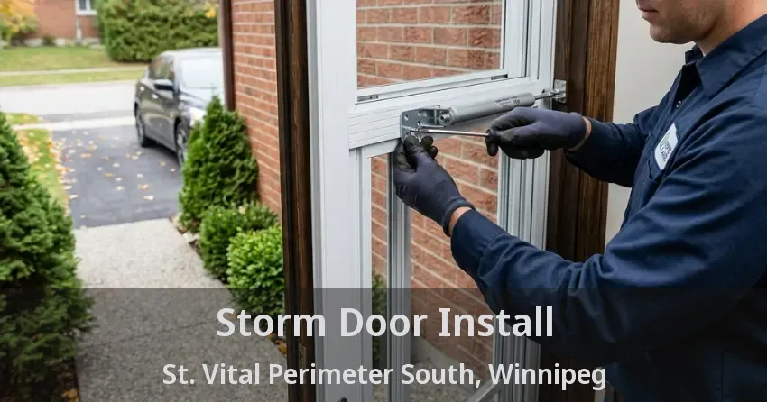 Storm Door Install St. Vital Perimeter South, Winnipeg - MB