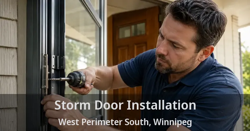 Storm Door Installation West Perimeter South, Winnipeg - MB