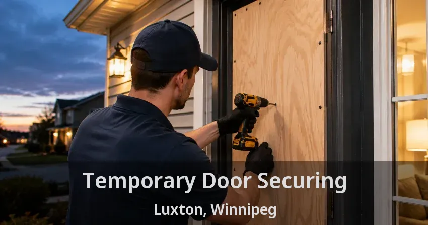 Temporary Door Securing Luxton, Winnipeg - MB