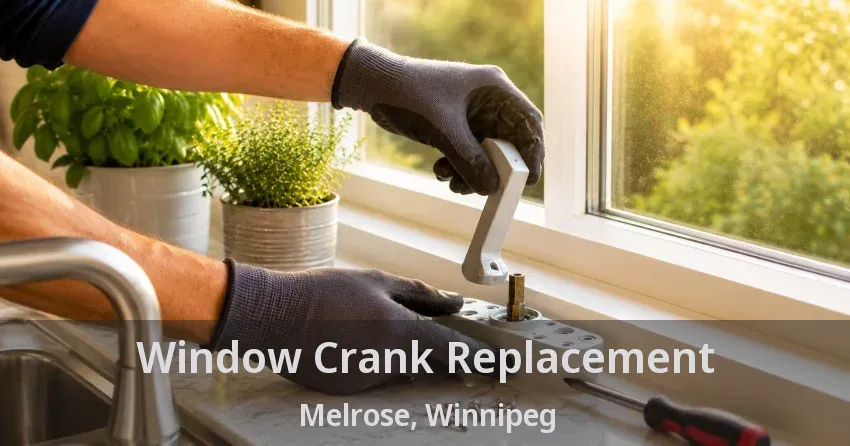 Window Crank Replacement Melrose, Winnipeg - MB