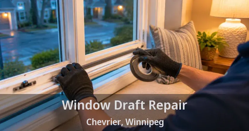 Window Draft Repair Chevrier, Winnipeg - MB