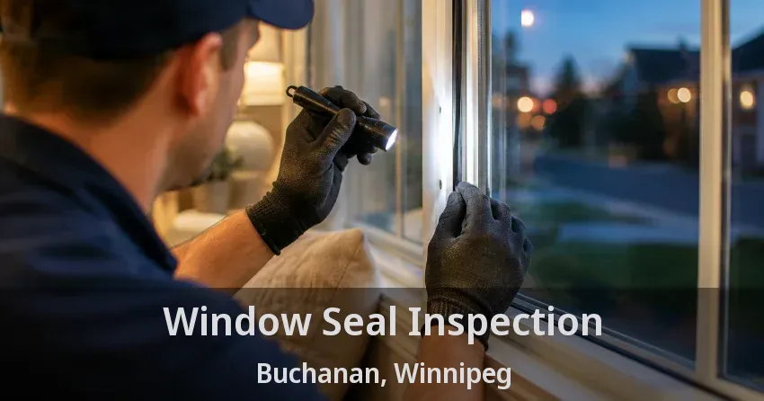 Window Seal Inspection Buchanan, Winnipeg - MB