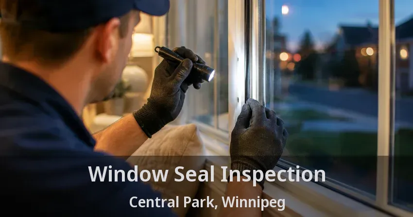 Window Seal Inspection Central Park, Winnipeg - MB