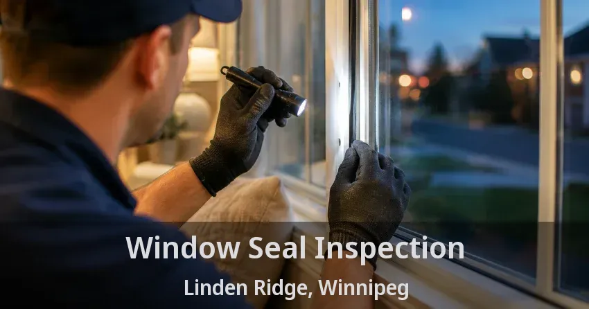 Window Seal Inspection Linden Ridge, Winnipeg - MB