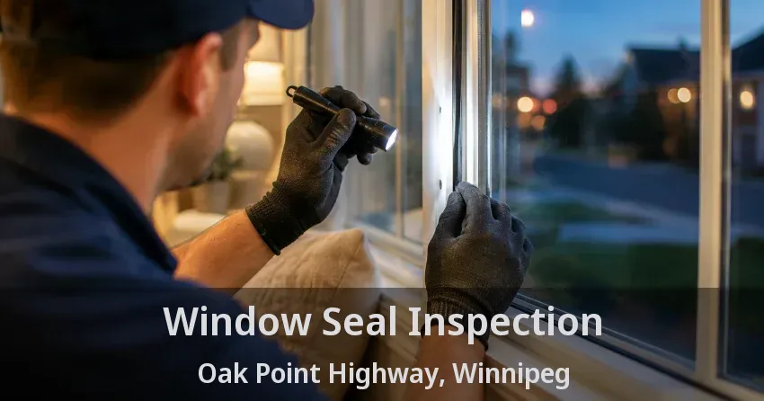 Window Seal Inspection Oak Point Highway, Winnipeg - MB