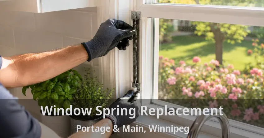 Window Spring Replacement Portage & Main, Winnipeg - MB