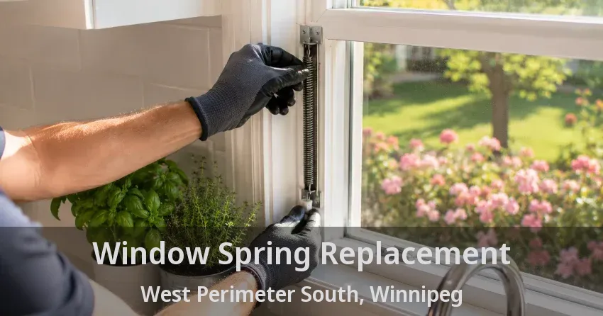 Window Spring Replacement West Perimeter South, Winnipeg - MB
