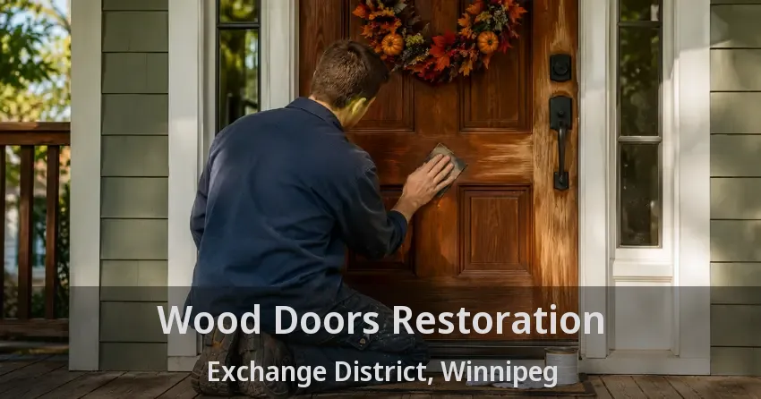 Wood Doors Restoration Exchange District, Winnipeg - MB