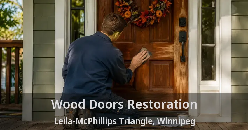 Wood Doors Restoration Leila-McPhillips Triangle, Winnipeg - MB