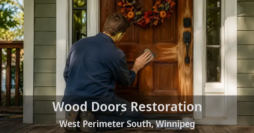 Wood Doors Restoration West Perimeter South, Winnipeg - MB