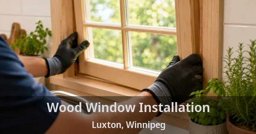 Wood Window Installation Luxton, Winnipeg - MB