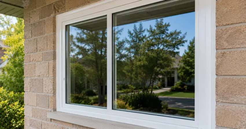 technician installing new insulated glass unit in window frame in Winnipeg