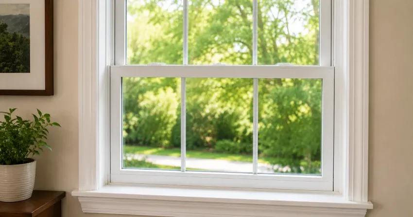 technician adjusting a window sash and hardware