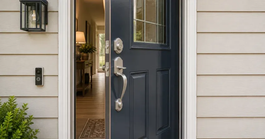 energy-efficient exterior door upgrade installation in Glendale, Winnipeg