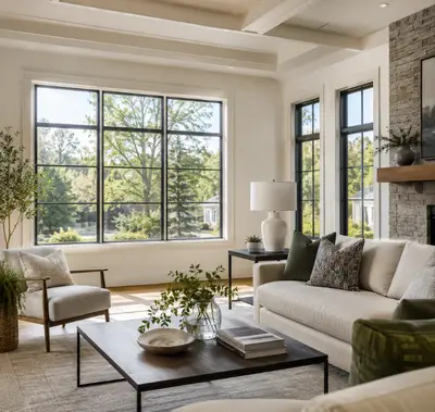 Completed interior project by Windows & Doors Winnipeg